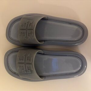 Gray Slide Sandals
